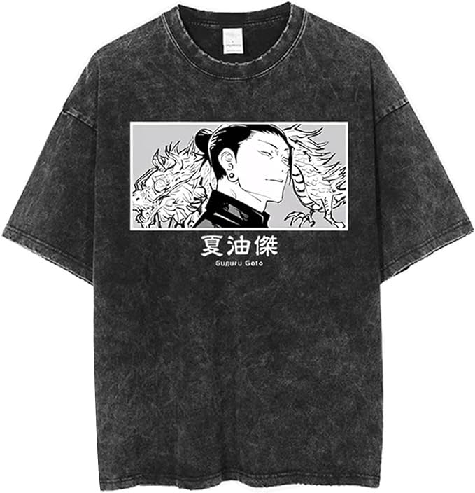 Vintage Washable T-Shirt - Streetwear Anime Graphic