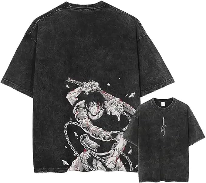 Vintage Washable T-Shirt - Streetwear Anime Graphic