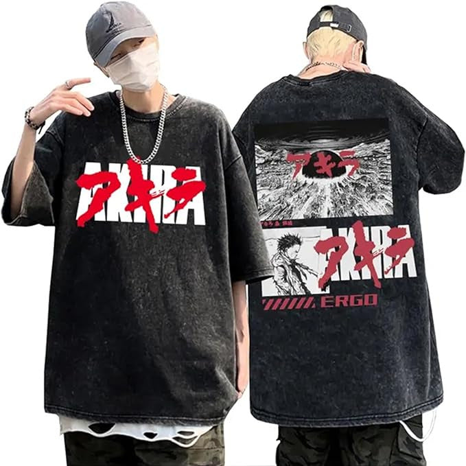 Vintage Washable T-Shirt - Streetwear Anime Graphic