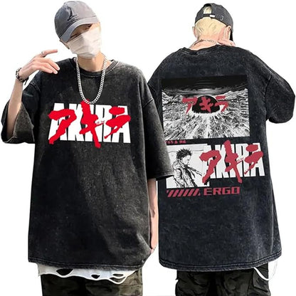 Vintage Washable T-Shirt - Streetwear Anime Graphic
