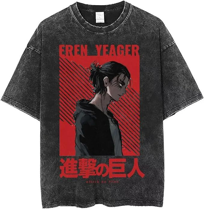 Vintage Washable T-Shirt - Streetwear Anime Graphic