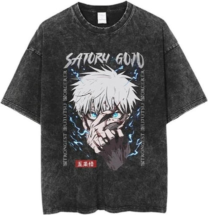 Vintage Washable T-Shirt - Streetwear Anime Graphic