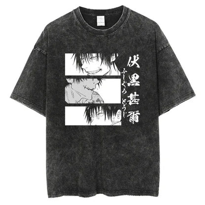 Vintage Washable T-Shirt - Streetwear Anime Graphic
