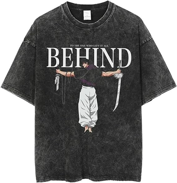 Vintage Washable T-Shirt - Streetwear Anime Graphic