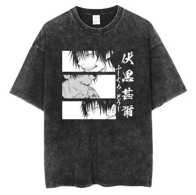 Vintage Washable T-Shirt - Streetwear Anime Graphic