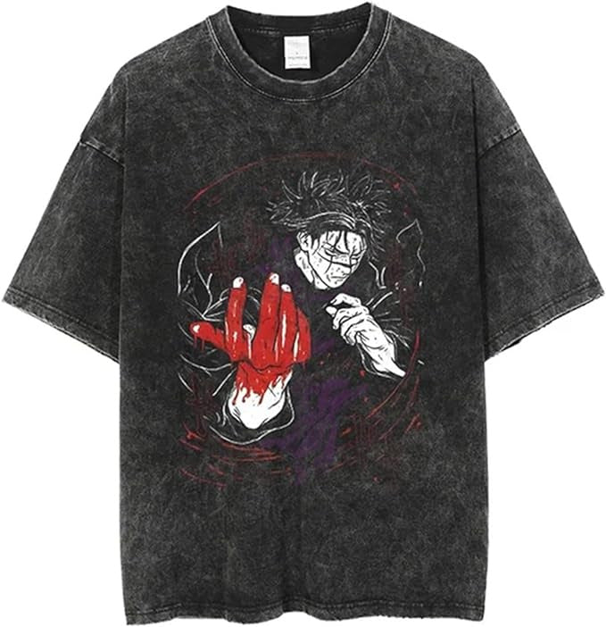 Vintage Washable T-Shirt - Streetwear Anime Graphic