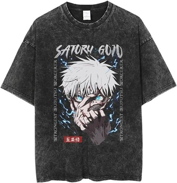 Vintage Washable T-Shirt - Streetwear Anime Graphic