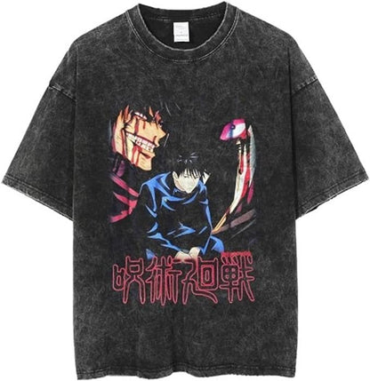 Vintage Washable T-Shirt - Streetwear Anime Graphic