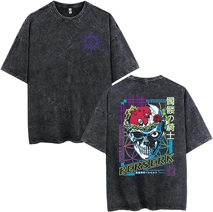 Vintage Washable T-Shirt - Streetwear Anime Graphic