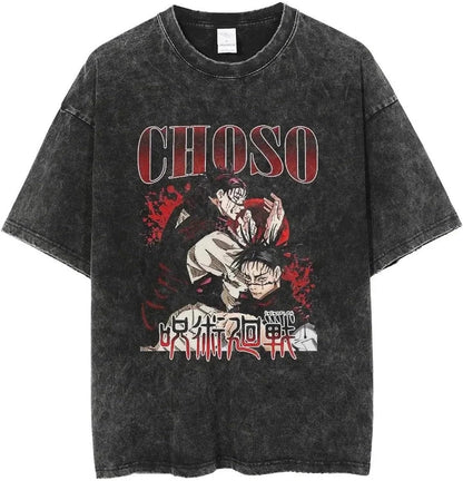 Vintage Washable T-Shirt - Streetwear Anime Graphic