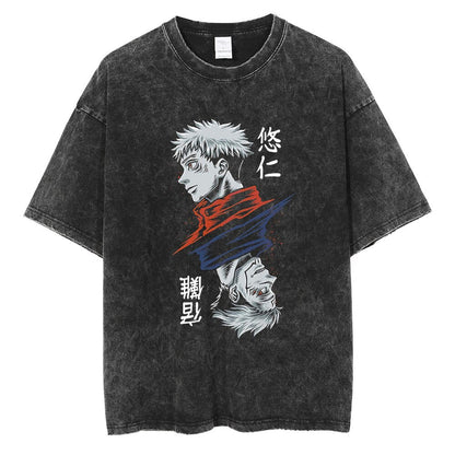 Vintage Washable T-Shirt - Streetwear Anime Graphic
